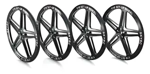 Sky 1:10 Set Up Wheels - Black (4)