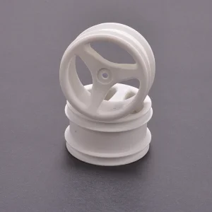 Rear Wheels; White 3 Spoke - CAT/Fbl