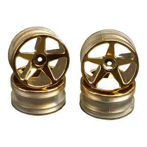 Wheel; 5 sp 25mm +5mm - Gold (2) (4)