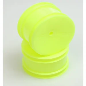 Schumacher CAT 1:10 Buggy Rear Wheels - Pin Fitting - Yellow (2)