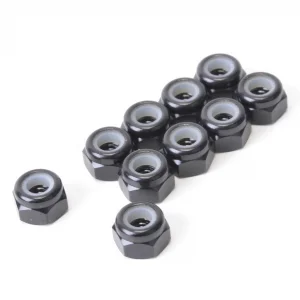 Schumacher Speed Pack - M3 Alloy Nyloc Nuts - Black (10)