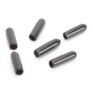 Aerial Antenna Tube Caps - Black - Pack of 6