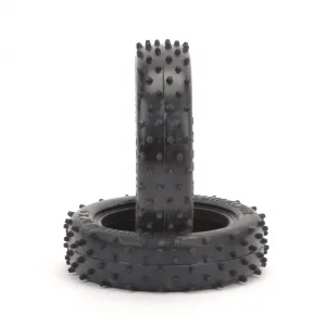 Schumacher Mini Spike Standard Slim Front Buggy Tyres - Yellow - 1 Pair