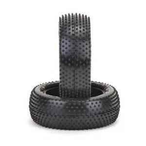 Schumacher Mini Pin Front Buggy Tyres - Yellow - 1 Pair