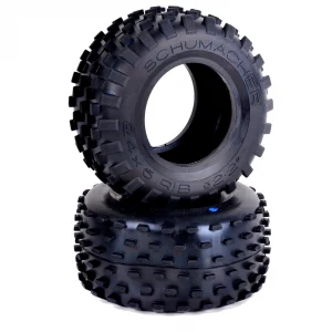 Schumacher Stagger Rib 2.2 Truck Tyres - Yellow (2)