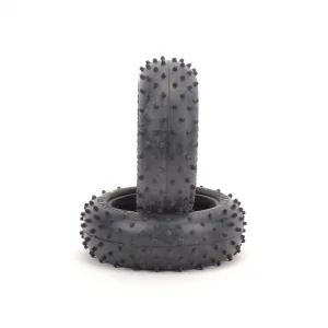 Schumacher Mini Spike 2 Front Buggy Tyres - Silver - 1 Pair