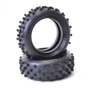 Schumacher Block Front Tyres - Yellow - Cat - 1 Pair