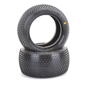 Schumacher Mini Pin 1 Rear Buggy Tyres - Yellow  - 1 Pair	
