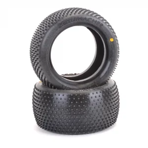 Schumacher Mini Pin 1 Rear Buggy Tyres - Yellow  - 1 Pair	