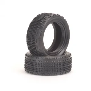 Schumacher Cactus Fusion Tyres - 1:10 4WD Front - Silver - 1 Pair