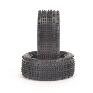 Schumacher Cactus Fusion Tyres - 1:10 4WD Front - Yellow - 1 Pair