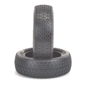 Schumacher Honeycomb Tyres - 1:10 2WD Front - Yellow - 1 Pair