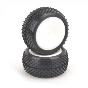 Schumacher Mezzo Tyre Rear 1:10 Buggy - Silver - Pre-Glued (2)
