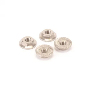 Titanium Low Profile M4 Serrated Nut (4) ** CLEARANCE **