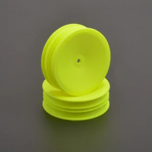 Schumacher 2WD Front Slim Buggy Wheels - Neon Yellow (2)