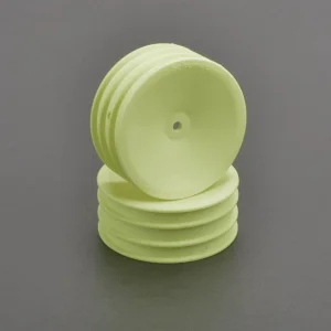 Schumacher 2WD Front Medium Buggy Wheels - Neon Yellow (2)