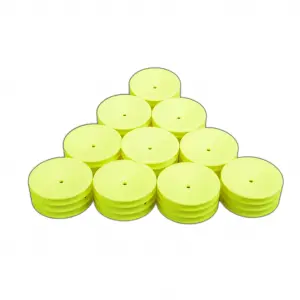 Schumacher 2WD Front Medium Buggy Wheels - Neon Yellow - 5 Pairs