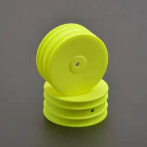 Schumacher 4WD Front Buggy Wheels - Neon Yellow (2)