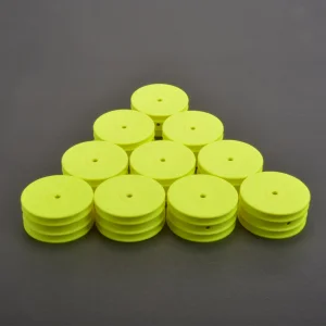 Schumacher 4WD Front Buggy Wheels - Neon Yellow (10)