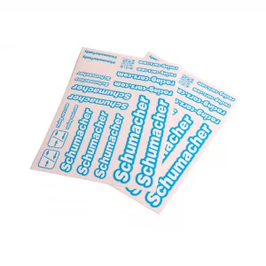 Schumacher Decal Sheet - Neon Blue (2)