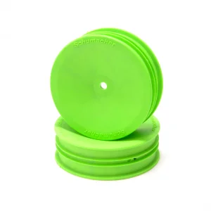 Schumacher Buggy 2WD Front Slim Wheels - Green (2)