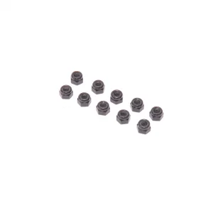 Speed Pack - M4 Alloy Nyloc Nuts - Black - (10)