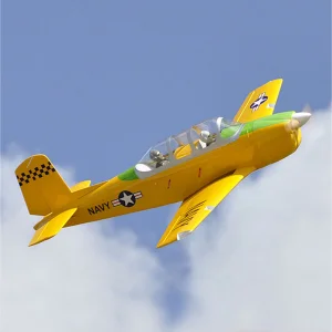 Seagull Turbo Mentor (26cc) 1.9m (74.8in) with 84 Electric Retracts + 100 Nose Retract (Yellow)