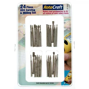 Modelcraft R/C9004 24pc HSS Carving + Milling Set