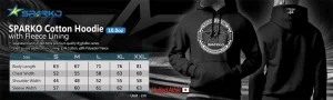 Sparko F8 Hoodies-Black with BYW-F8 Size XXL