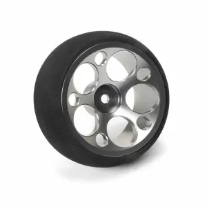 Aluminium Wide Wheel - Circle - Gun Metal Gray