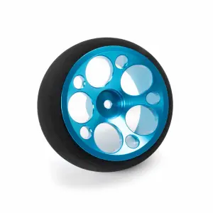 Aluminium Wide Wheel - Circle - Blue