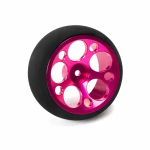 Aluminium Wide Wheel - Circle - Pink