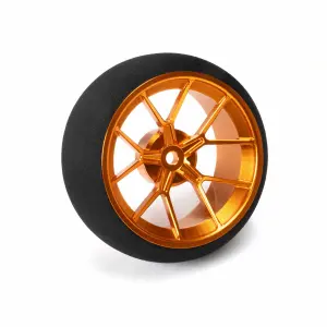 Aluminium Wide Wheel - Spoke - Orange