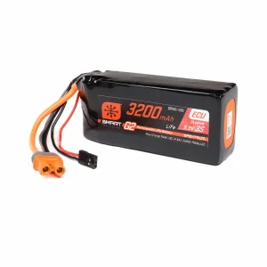 Spektrum 9.9V 3200mAh 3S 10C Smart G2 ECU LiFe Battery - IC3 + BEC Connectors