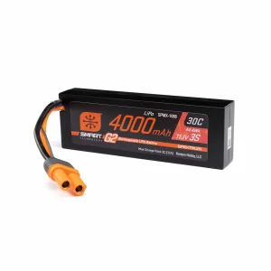 Spektrum 11.1V 4000mAh 3S 30C Smart G2 Hardcase LiPo Battery: IC5