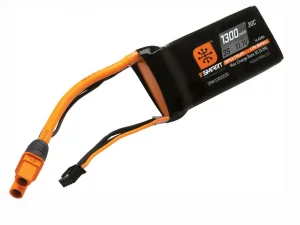Spektrum Smart LiPo - 1300Mah 3S 11.1V 30C - IC3