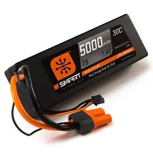 Spektrum Smart LiPo - 5000mAh 2S 7.4V 30C Hard Case - IC5
