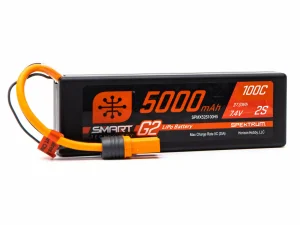 Spektrum SMART G2 LiPo Battery - 7.4V 5000mAh 2S 100C - IC5