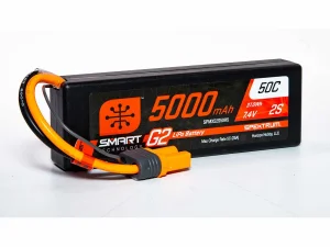 Spektrum 5000Mah 2S 7.4V Smart G2 50C IC5
