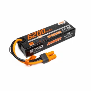 Spektrum G2 Pro Basher Hard Case SMART LiPo - 7.4V 6200mAh 2S 120C - IC5