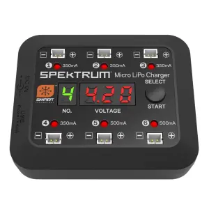 Spektrum Micro 6 Port DC/USB 1S LiPo Charger