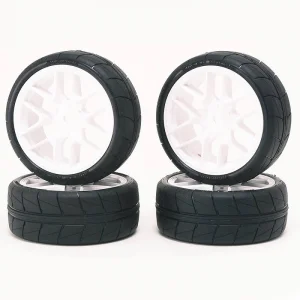 Sweep Hankook Tread 32Deg 24mm D-Compound Glued Tyres 12 Spoke