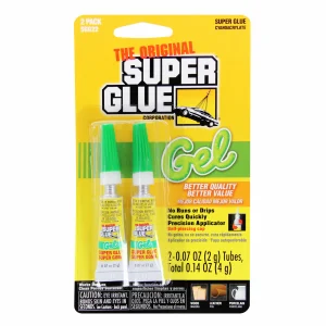 Super Glue Super Glue Gel 2-Pack (2x 0.07oz, 2g)