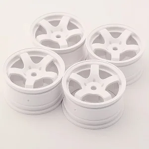 Associated Sweep Mini 5-Spoke Wheel Type A White (4)
