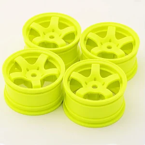 Associated Sweep Mini 5-Spoke Wheel Type A Yellow (4)