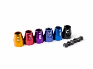 Hex Driver Size Guide - Coloured Collar Set