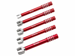 Turnbuckle Wrench Set - 3/4/5/5.5/6mm - Red 5pcs