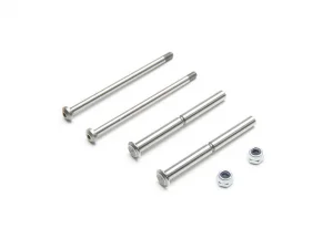 Front Hinge Pin and King Pin Set - Polished: All 22
