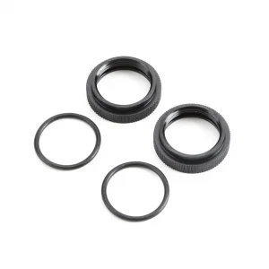 Shock Adjuster Nut w/O-ring AL Black(2):5B5TMINI