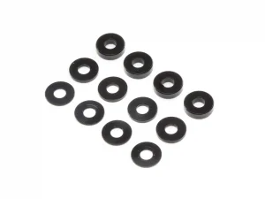 M3 Aluminium Washer Set - Black (4ea)
